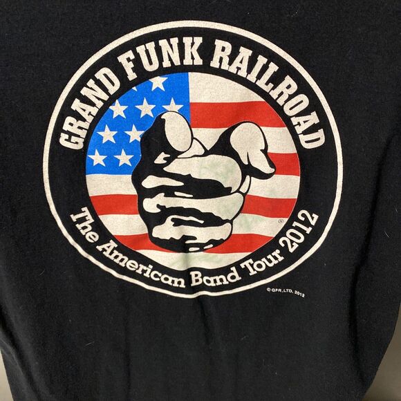 grand funk railroad t shirt tour concert large‎ Mens 2012 Gildan tag - Picture 1 of 6